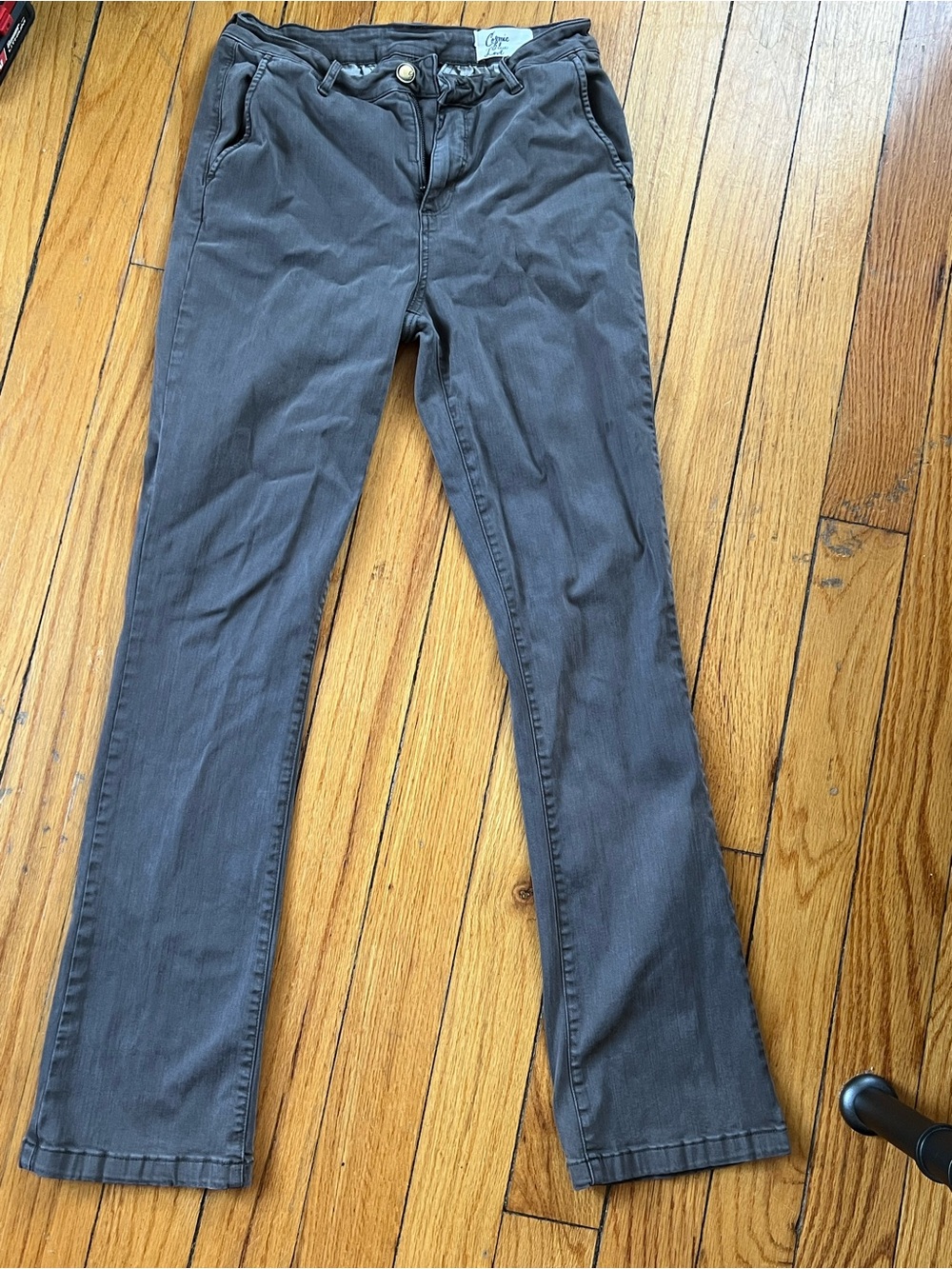 Gray Women's Straight-Leg Jeans